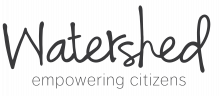 Watershed logo; Watershed empowering Citizens